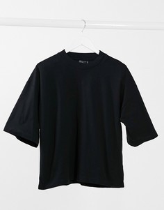 Черная футболка в стиле oversize ASOS DESIGN-Черный