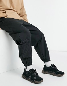 Черные джоггеры с 3D карманами ASOS DESIGN-Черный