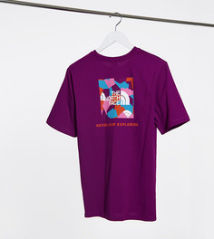 Фиолетовая футболка бойфренда The North Face Red Box. Эксклюзивно для ASOS-Фиолетовый