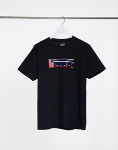 Свободная футболка с надписью «Sport» Daisy Street-Черный