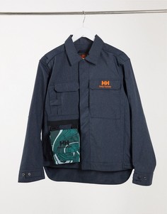 Темно-синяя джинсовая куртка в стиле унисекс Helly Hansen Heritage-Темно-синий