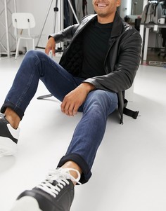Сине-черные узкие джинсы Jack & Jones Intelligence-Синий