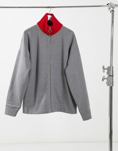 Свитшот с вязаным воротником Tommy Hilfiger Collections-Серый