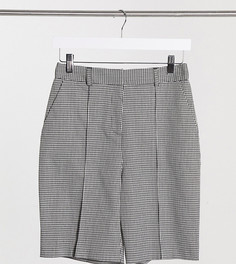 Шорты в клетку Topshop Petite-Черный