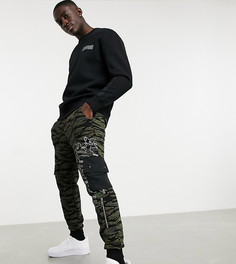 Джоггеры-карго камуфляжной расцветки Topman эксклюзивно для ASOS-Зеленый