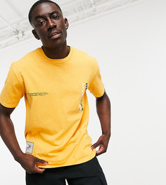 Желтая oversize-футболка с принтом Topman эксклюзивно для ASOS-Желтый