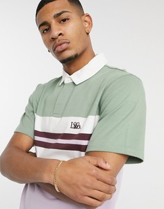 Рубашка-поло в стиле регби в бледно-лиловую полоску с логотипом Levis Authentic-Многоцветный Levis®