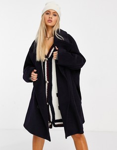 Черное oversized-пальто Tommy Hilfiger Collections-Черный