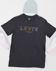 Футболка с круглым вырезом и принтом Levis Original Batwing-Серый Levis®