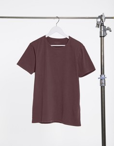 Темно-красная футболка AllSaints bodega-Красный