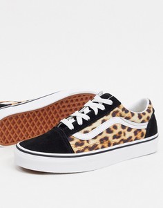 Кроссовки с леопардовым принтом Vans Old Skool-Многоцветный