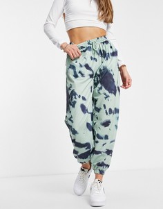 Мятно-зеленые джоггеры с принтом тай-дай I Saw It First-Розовый
