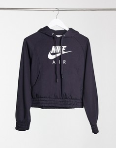 Худи oversized свободного кроя черного цвета Nike Air-Черный