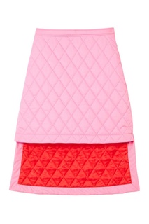 Розовая асимметричная юбка Burberry