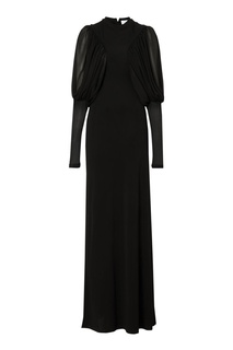 Черное трикотажное платье Burberry