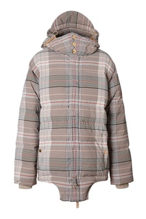 Пуховик из твила в клетку Burberry