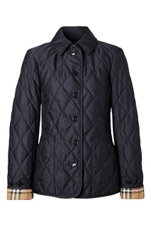 Черная стеганная куртка Burberry