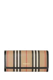 Бумажник из ткани e-canvas с фирменным принтом Burberry