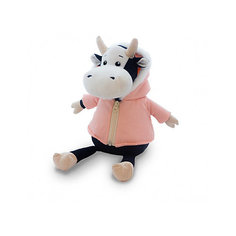 Мягкая игрушка Maxitoys Luxury Коровка Маша в розовой куртке, 23 см
