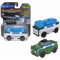 Машинка-трансформер 1Toy Transcar Double Автоцистерна/внедорожник, 8 см