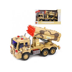 Машинка инерционная Наша Игрушка "Военная", свет, звук, 1:16