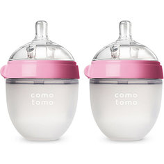 Набор бутылочек Comotomo Natural Feel 150 мл, розовый