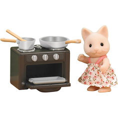 Игровой набор Sylvanian Families Кошечка и духовой шкаф Эпоха Чудес