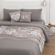 Вязаный плед Этель Home, 110х140 см