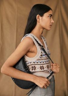Кожаная сумка с плечевым ремнем - Natasha Mango