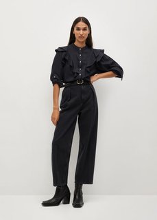 Джинсы с завышенной талией Wideleg - Maca Mango