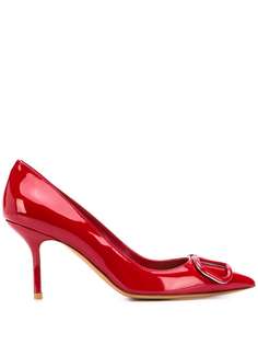 Valentino Garavani туфли с заостренным носком и логотипом VLogo