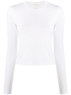 Rag & Bone топ в рубчик с длинными рукавами