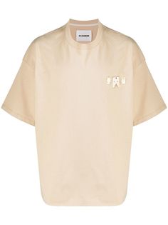 Jil Sander декорированная футболка