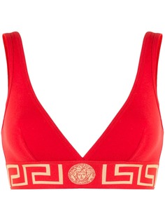 Versace бюстгальтер с узором Greca