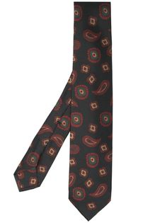 Barba галстук с принтом пейсли