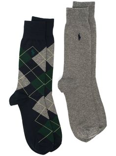 Polo Ralph Lauren комплект из двух пар носков с вышитым логотипом