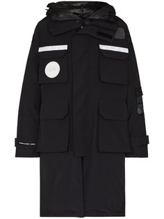 Canada Goose парка с капюшоном и нашивкой-логотипом