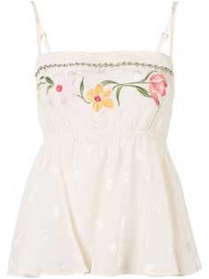 Morgan Lane топ Darcie с цветочной вышивкой