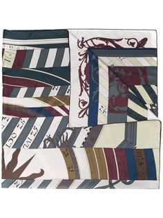 Hermès платок в полоску