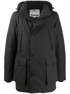 Woolrich пальто со смещенной застежкой на пуговицах