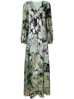 Temperley London платье на пуговицах с цветочным принтом