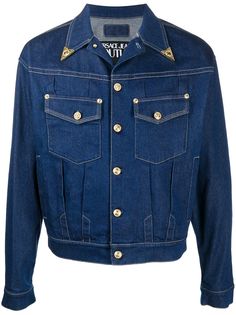 Versace Jeans Couture укороченная джинсовая куртка
