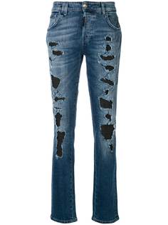 Philipp Plein многослойный джинсы кроя слим