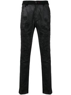 Philipp Plein джинсы скинни с потертостями