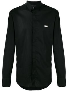 Philipp Plein рубашка с черепом из кристаллов