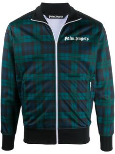 Palm Angels BLACK WATCH TRACK JKT BLACK WATCH WHITE