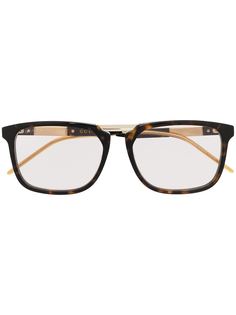 Gucci Eyewear очки в квадратной оправе с логотипом