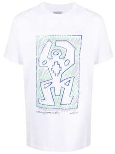 Marcelo Burlon County of Milan CROSS MAN BASIC T-SHIRT WHITE BLUE