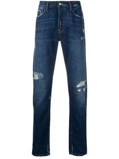 Marcelo Burlon County of Milan PSY WINGS MID WASH SLIM DENIM LIGHT BLUE
