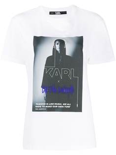 Karl Lagerfeld футболка с графичным принтом